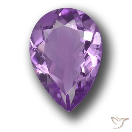 4.67ct طبيعي بنفسجي وردي جمشت, شكل الكمثرى, VVS