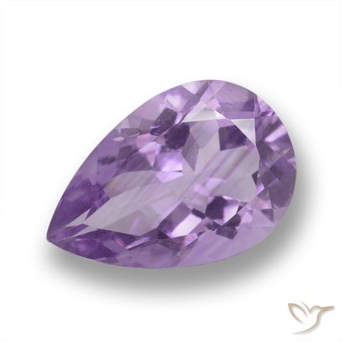 4.58ct طبيعي بنفسجى متوسط جمشت, شكل الكمثرى, VVS