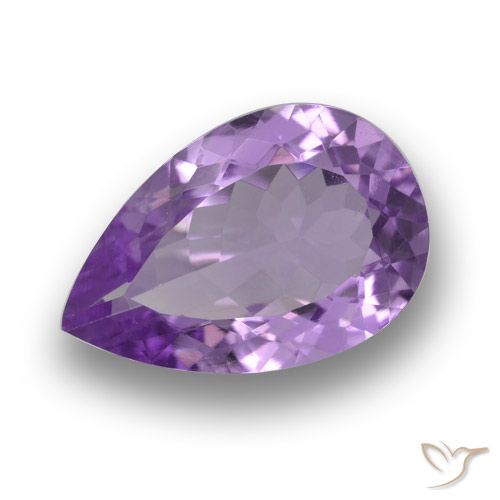 4.85ct طبيعي بنفسجى متوسط جمشت, شكل الكمثرى, VVS