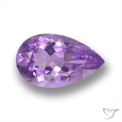 4.35ct طبيعي بنفسجى أرجوانى متوسط جمشت, شكل الكمثرى, VVS-VS
