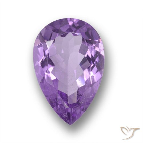 4.90ct طبيعي بنفسجي أرجواني جمشت, شكل الكمثرى, قليلا جدا