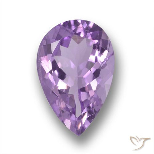5.41ct طبيعي بنفسجى متوسط جمشت, شكل الكمثرى, قليلا جدا