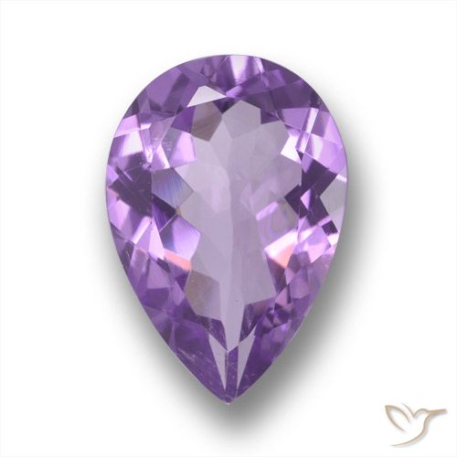 4.62ct طبيعي بنفسجي أرجواني جمشت, شكل الكمثرى, قليلا جدا