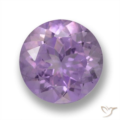 3.96ct طبيعي بنفسجى وردى متوسط جمشت, دائري, VVS