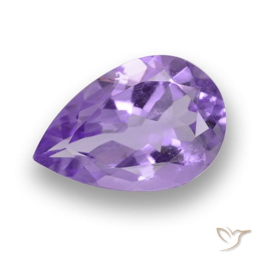 4.43ct طبيعي بنفسجى متوسط جمشت, شكل الكمثرى, قليلا جدا