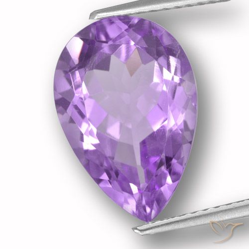 5.86ct طبيعي بنفسجي أرجواني جمشت, شكل الكمثرى, VVS-VS