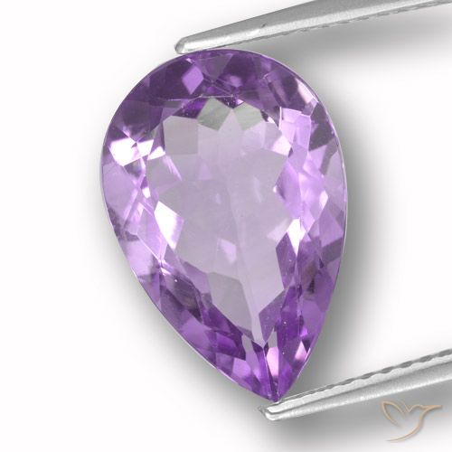 4.91ct طبيعي بنفسجى غامق جمشت, شكل الكمثرى, VVS-VS