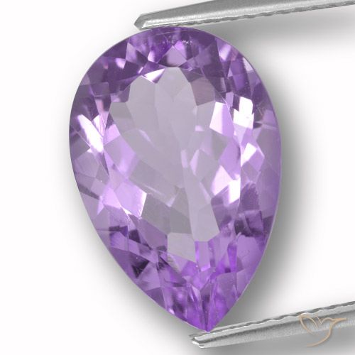5.32ct طبيعي بنفسجى غامق جمشت, شكل الكمثرى, VVS-VS