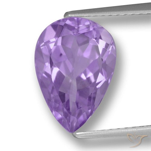 3.79ct طبيعي بنفسجي وردي جمشت, شكل الكمثرى, VVS
