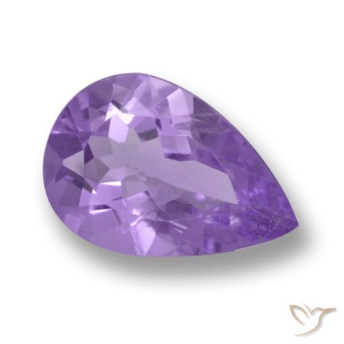 2.84ct طبيعي بنفسجى متوسط جمشت, شكل الكمثرى, VVS-VS