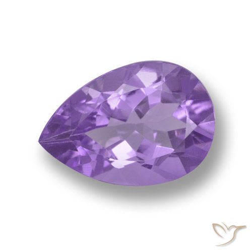 3.41ct طبيعي بنفسجى متوسط جمشت, شكل الكمثرى, VVS-VS