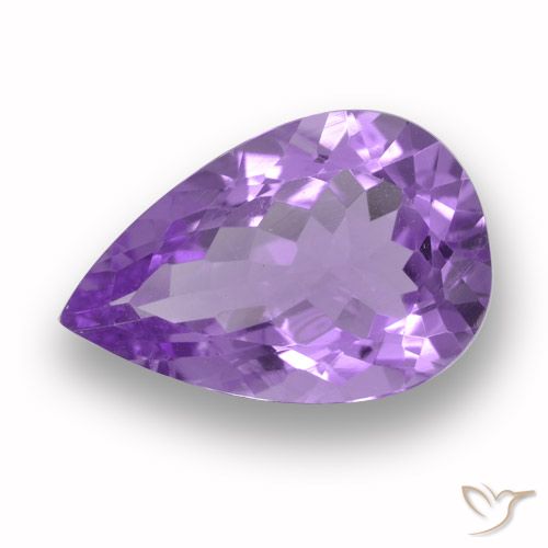 4.63ct طبيعي بنفسجى متوسط جمشت, شكل الكمثرى, VVS-VS