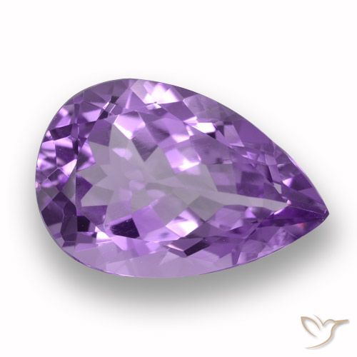 5.26ct طبيعي بنفسجى متوسط جمشت, شكل الكمثرى, VVS