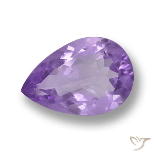 4.96ct طبيعي بنفسجى متوسط جمشت, شكل الكمثرى, VVS-VS
