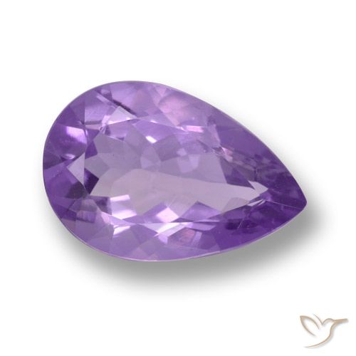 4.49ct طبيعي بنفسجى متوسط جمشت, شكل الكمثرى, VVS-VS