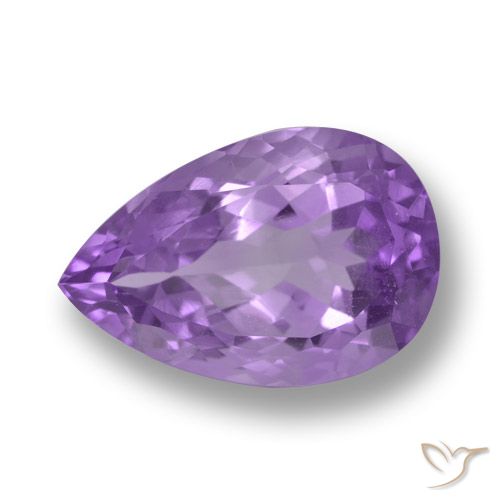 6.26ct طبيعي بنفسجى أرجوانى غامق جمشت, شكل الكمثرى, قليلا جدا