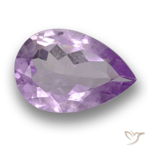3.13ct طبيعي بنفسجى سوسنى وردى جمشت, شكل الكمثرى, قليلا جدا