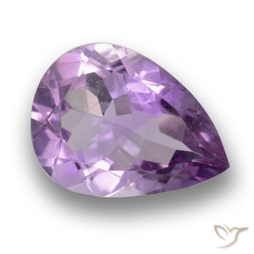 3.21ct طبيعي بنفسجى متوسط جمشت, شكل الكمثرى, قليلا جدا