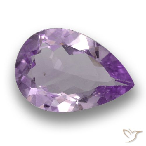 2.74ct طبيعي بنفسجى متوسط جمشت, شكل الكمثرى, قليلا جدا