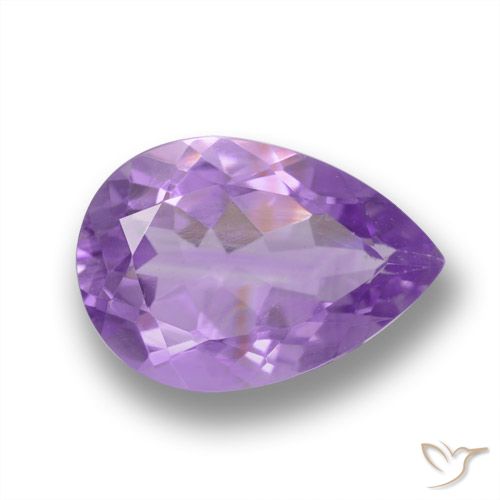 3.41ct طبيعي بنفسجى سوسنى جمشت, شكل الكمثرى, VVS