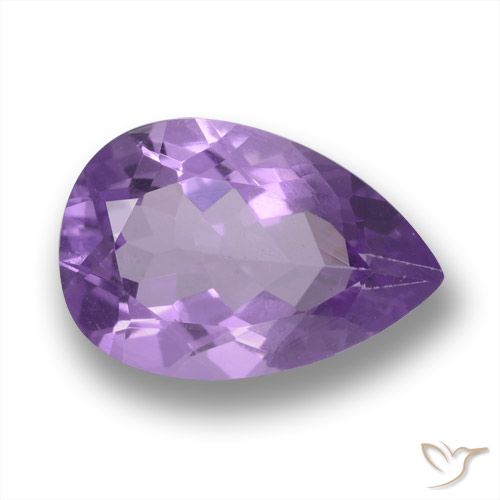 3.47ct طبيعي بنفسجى غامق جمشت, شكل الكمثرى, VVS