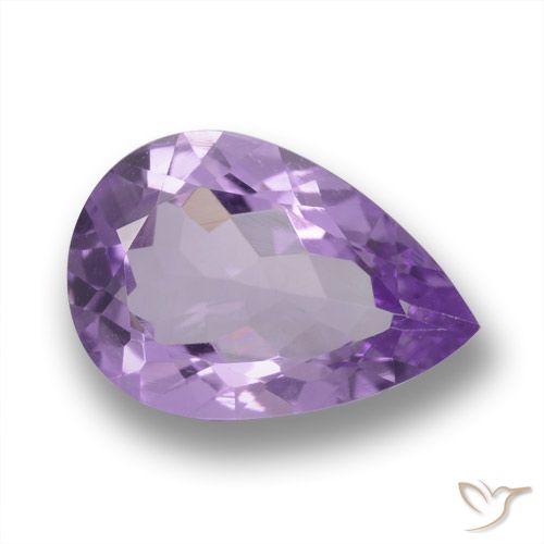 3.48ct طبيعي بنفسجى متوسط جمشت, شكل الكمثرى, VVS