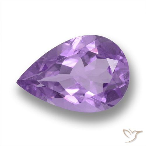 3.54ct طبيعي بنفسجى غامق جمشت, شكل الكمثرى, VVS