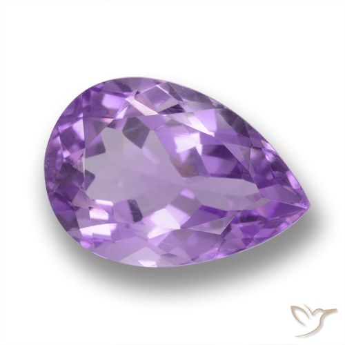 4.18ct طبيعي بنفسجى غامق جمشت, شكل الكمثرى, VVS