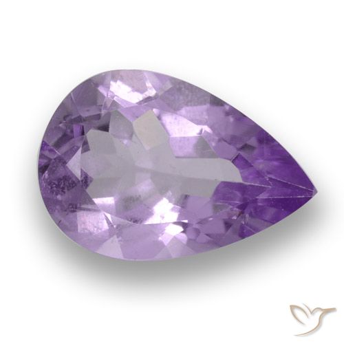 2.93ct طبيعي بنفسجى متوسط جمشت, شكل الكمثرى, قليلا جدا
