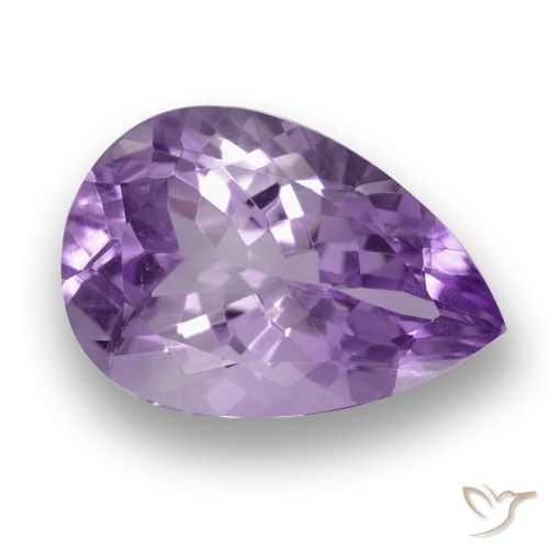 3.46ct طبيعي بنفسجى غامق جمشت, شكل الكمثرى, VVS-VS