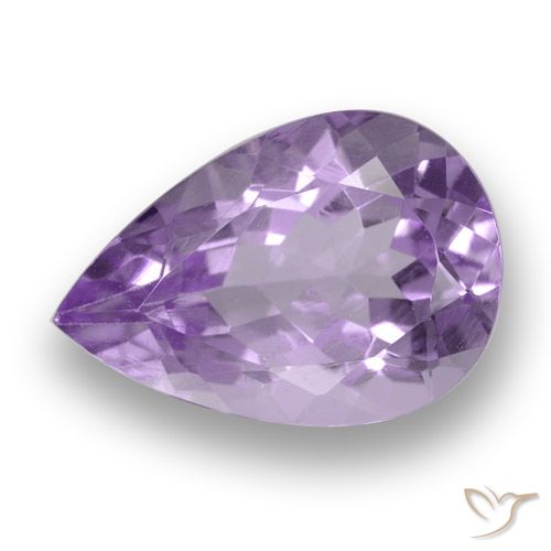 3.52ct طبيعي وردى بنفسجى متوسط جمشت, شكل الكمثرى, VVS