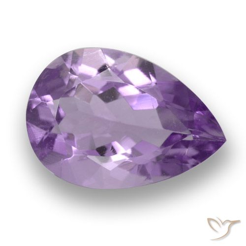 3.12ct طبيعي بنفسجى غامق جمشت, شكل الكمثرى, قليلا جدا