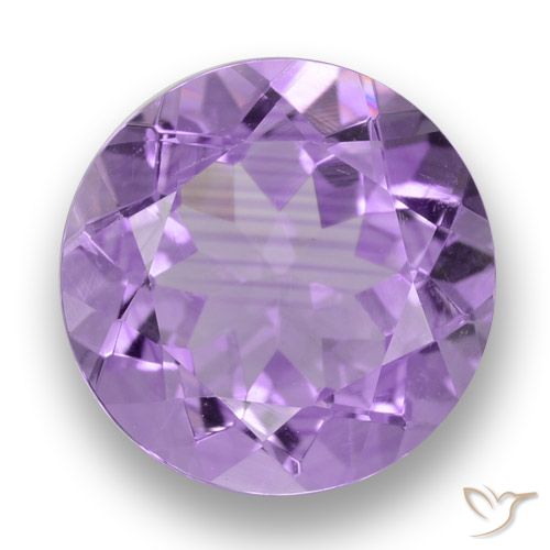 3.41ct طبيعي بنفسجى متوسط جمشت, دائري, VVS