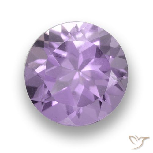 2.64ct طبيعي بنفسجى فاتح-متوسط جمشت, دائري, قليلا جدا