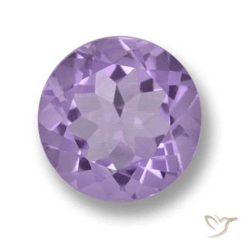 3.29ct طبيعي بنفسجى فاتح-متوسط جمشت, دائري, VVS