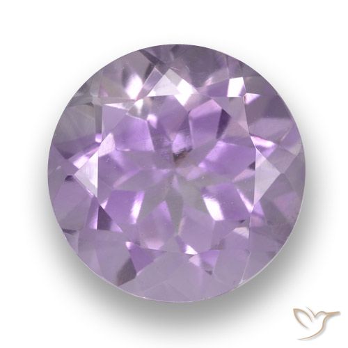 3.49ct طبيعي بنفسجى فاتح جمشت, دائري, VVS