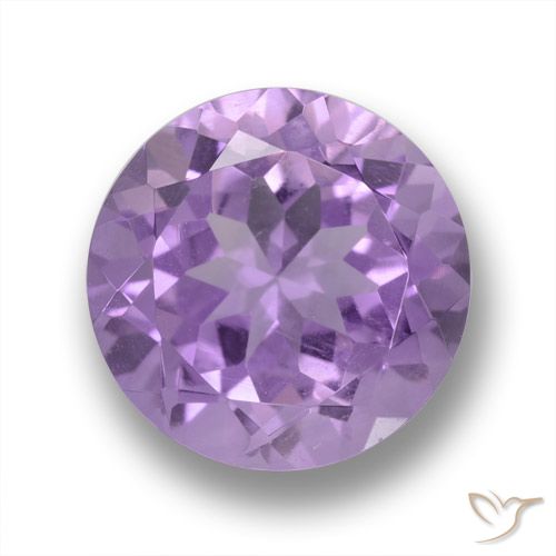 4.38ct طبيعي بنفسجى متوسط جمشت, دائري, VVS-VS