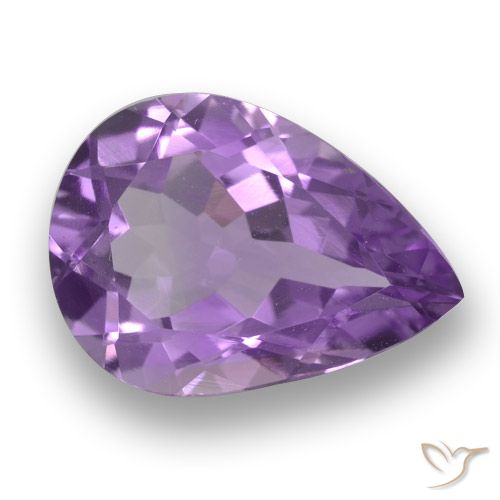 4.40ct طبيعي بنفسجي وردي جمشت, شكل الكمثرى, قليلا جدا