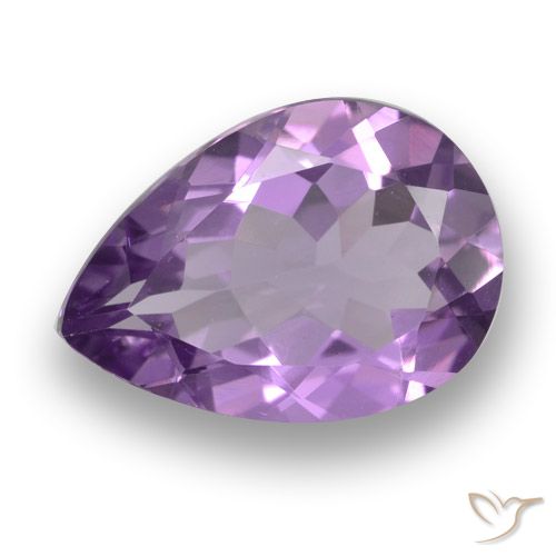 3.91ct طبيعي وردى-بنفسجى متوسط جمشت, شكل الكمثرى, VVS-VS