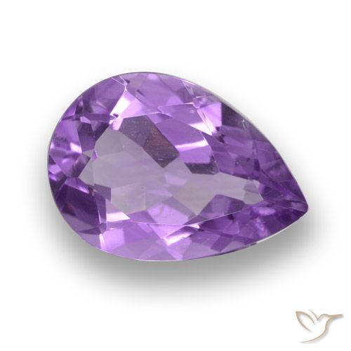 4.11ct طبيعي بنفسجى كثيف جمشت, شكل الكمثرى, VVS-VS