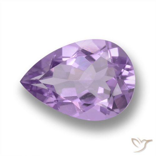 4.07ct طبيعي بنفسجى متوسط جمشت, شكل الكمثرى, VVS
