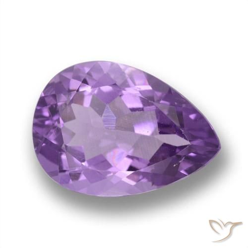 4.87ct طبيعي بنفسجى متوسط جمشت, شكل الكمثرى, VVS