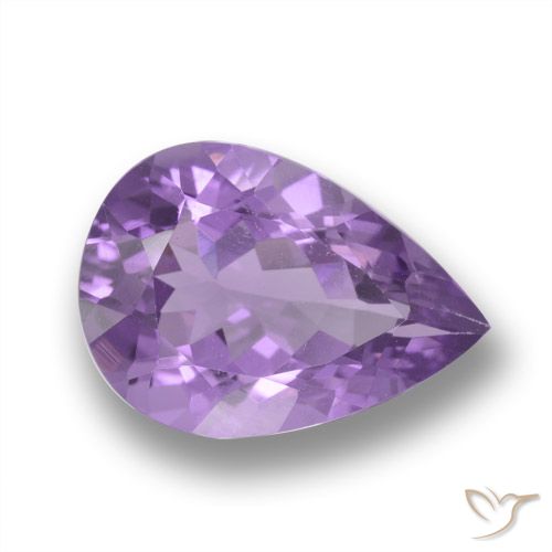 4.33ct طبيعي بنفسجى متوسط جمشت, شكل الكمثرى, VVS