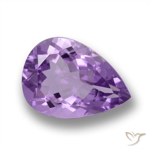 4.43ct طبيعي بنفسجى متوسط جمشت, شكل الكمثرى, VVS