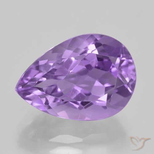 5.28ct طبيعي بنفسجى أرجوانى متوسط جمشت, شكل الكمثرى, VVS