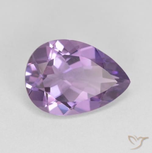 4.35ct طبيعي بنفسجى متوسط جمشت, شكل الكمثرى, VVS