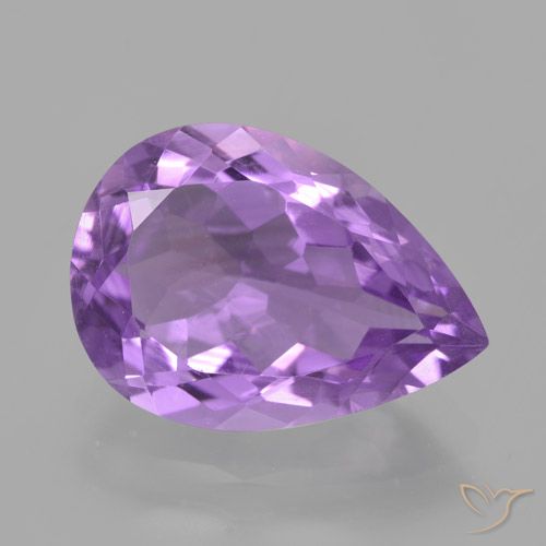 4.43ct طبيعي بنفسجى متوسط جمشت, شكل الكمثرى, VVS-VS