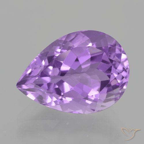 5.69ct طبيعي بنفسجي وردي جمشت, شكل الكمثرى, VVS
