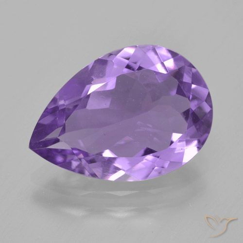 3.92ct طبيعي بنفسجى متوسط جمشت, شكل الكمثرى, VVS-VS