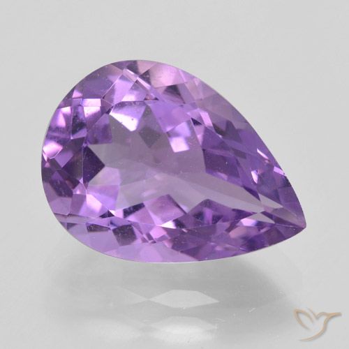 4.59ct طبيعي بنفسجي أرجواني جمشت, شكل الكمثرى, VVS